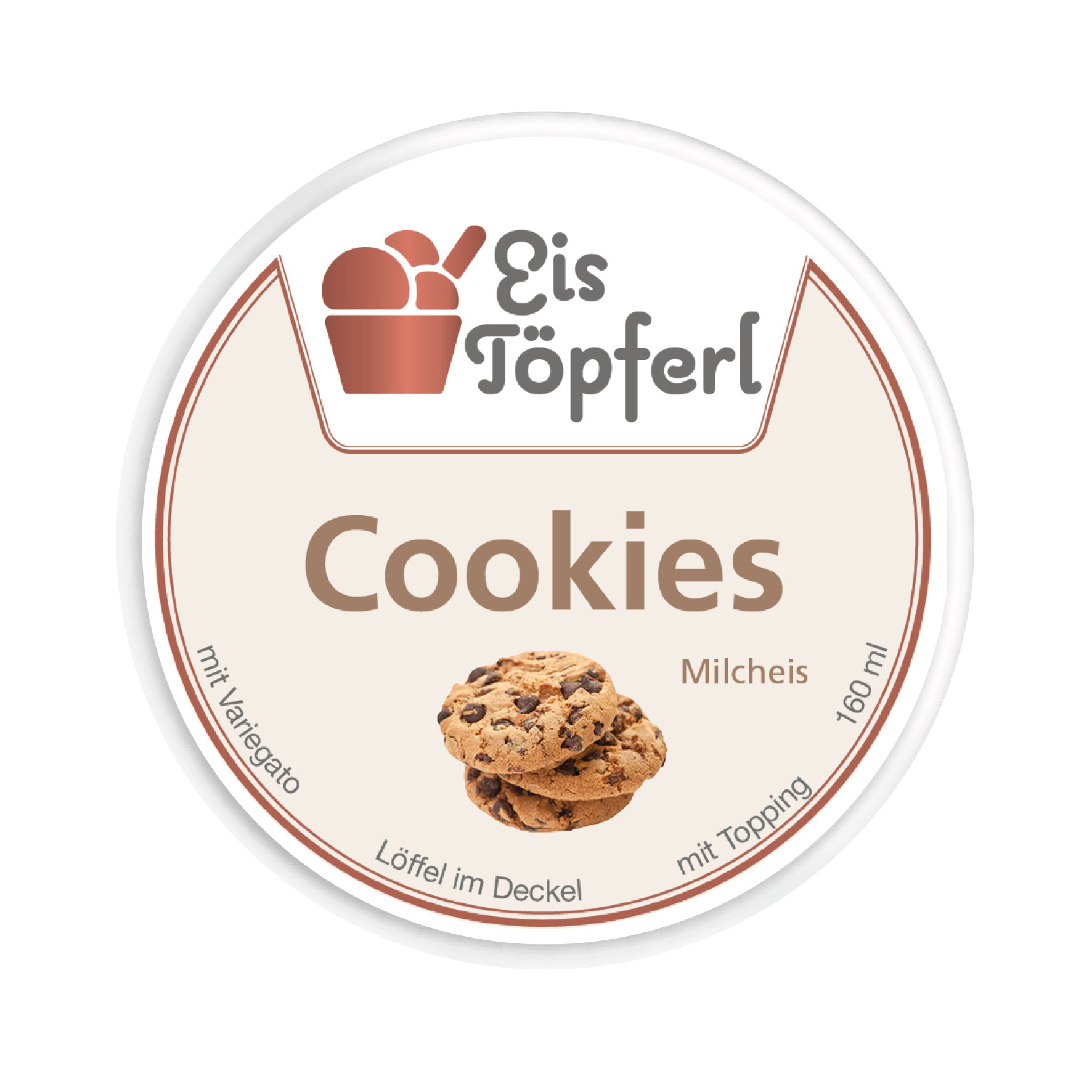 Eisetikett Sorte Cookies